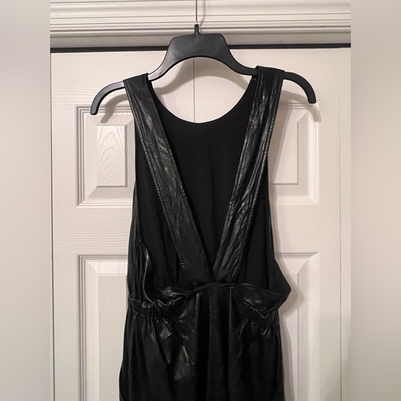 Free People New Love One Piece Jumpsuit Romper Faux Leather Size Small - Picture 8 of 15
